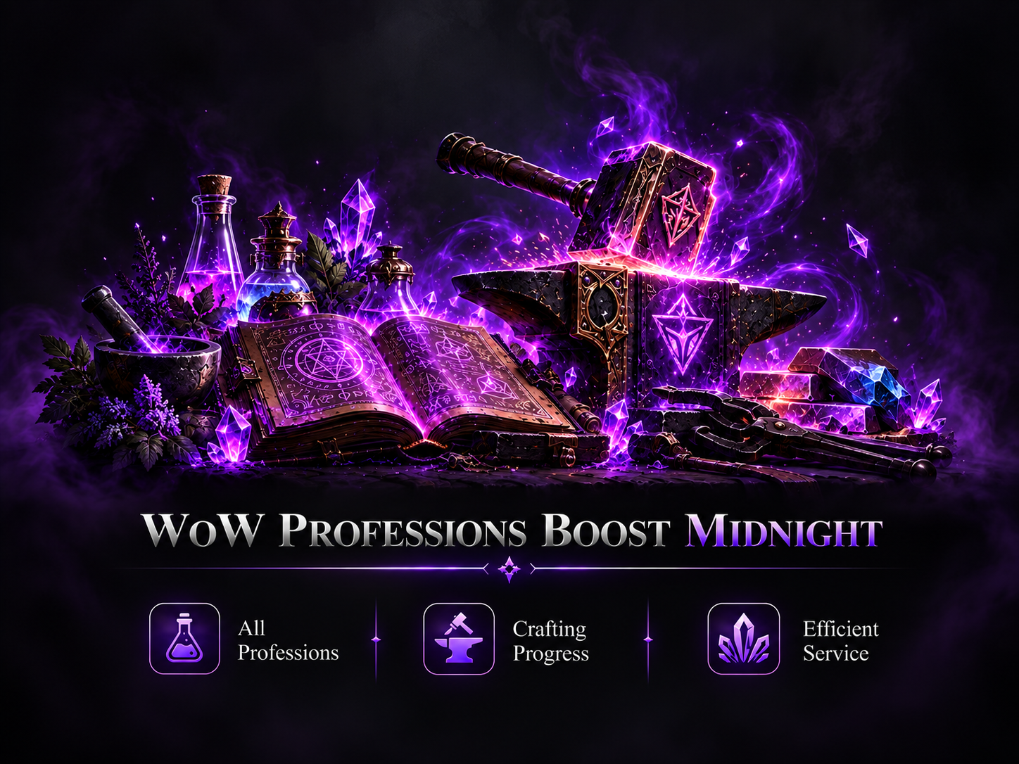 WOW PROFESSIONS BOOST MIDNIGHT