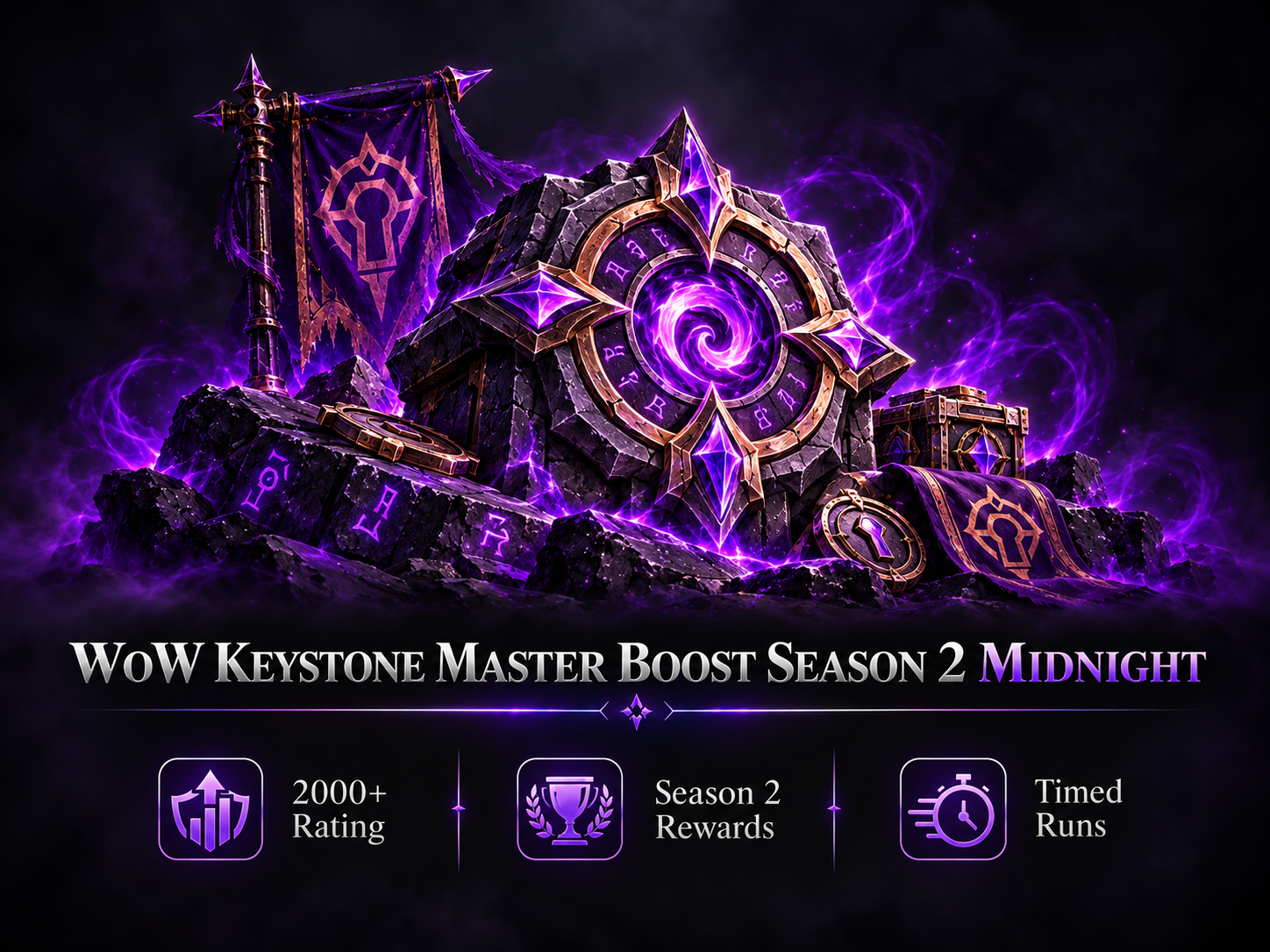 WOW KEYSTONE MASTER BOOST SEASON 2 MIDNIGHT