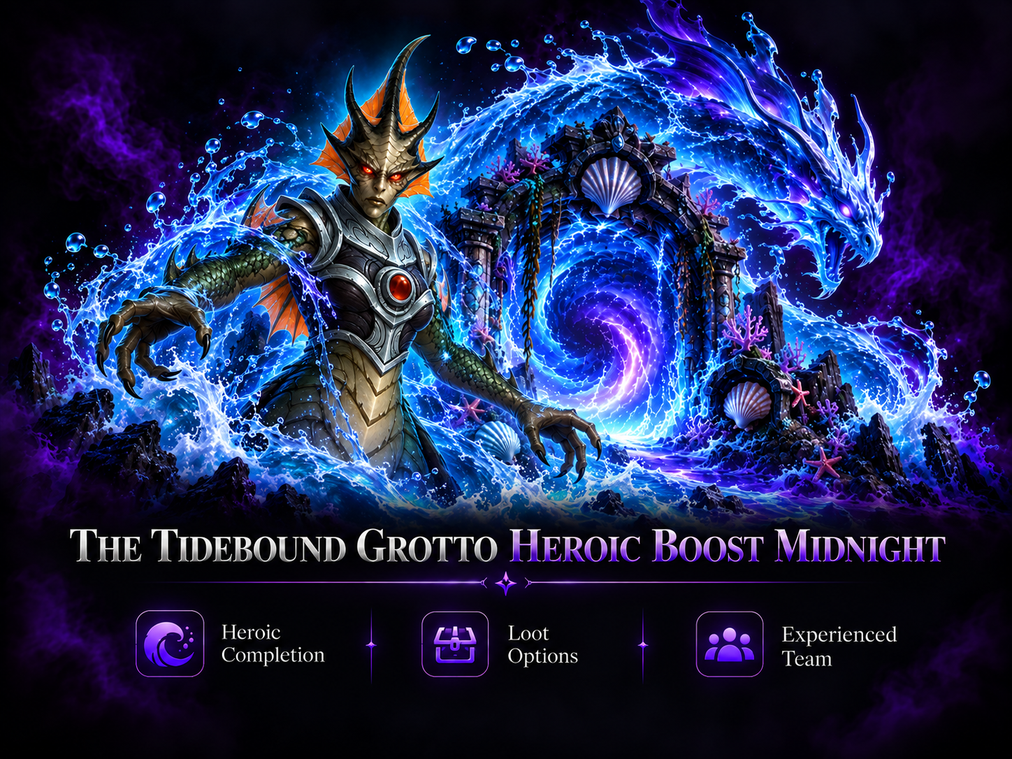THE TIDEBOUND GROTTO HEROIC BOOST MIDNIGHT