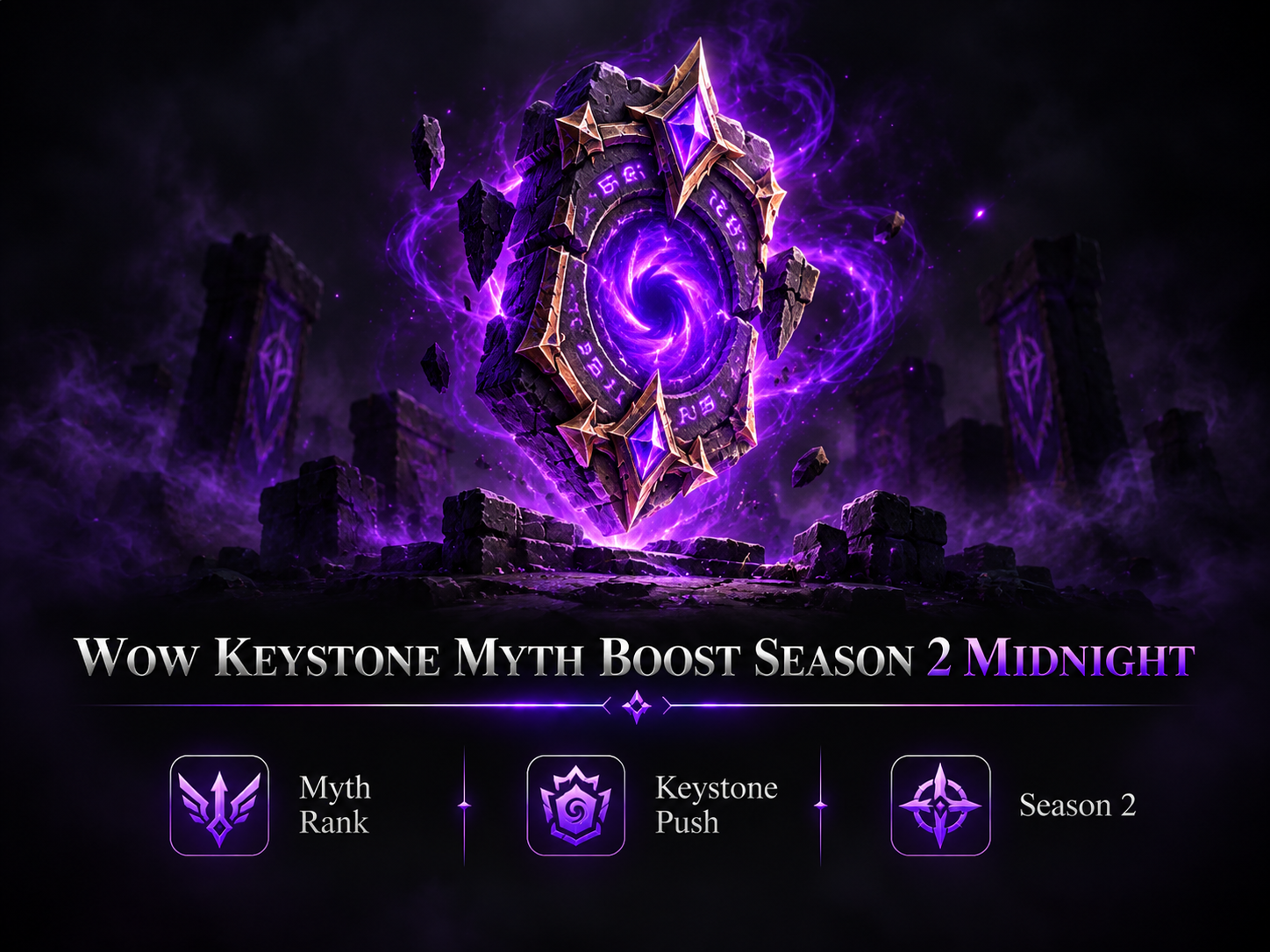 WOW KEYSTONE MYTH BOOST SEASON 2 MIDNIGHT