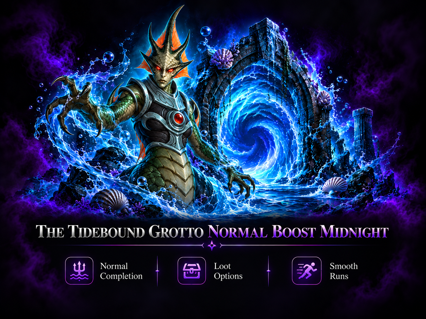 THE TIDEBOUND GROTTO NORMAL BOOST MIDNIGHT