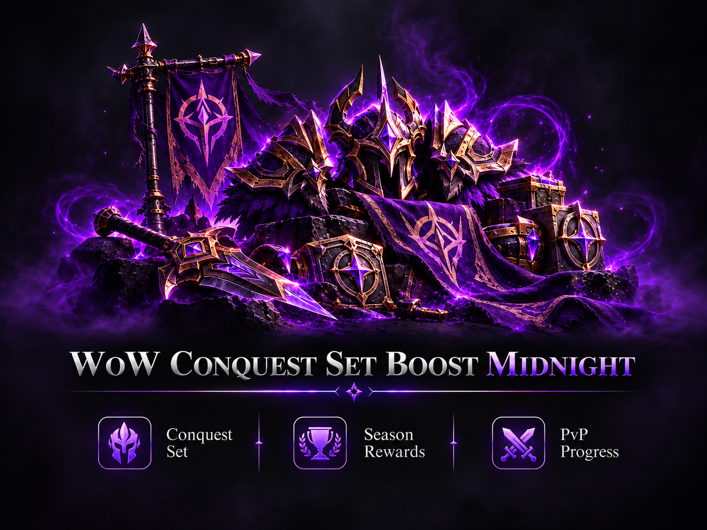 WOW CONQUEST SET BOOST MIDNIGHT