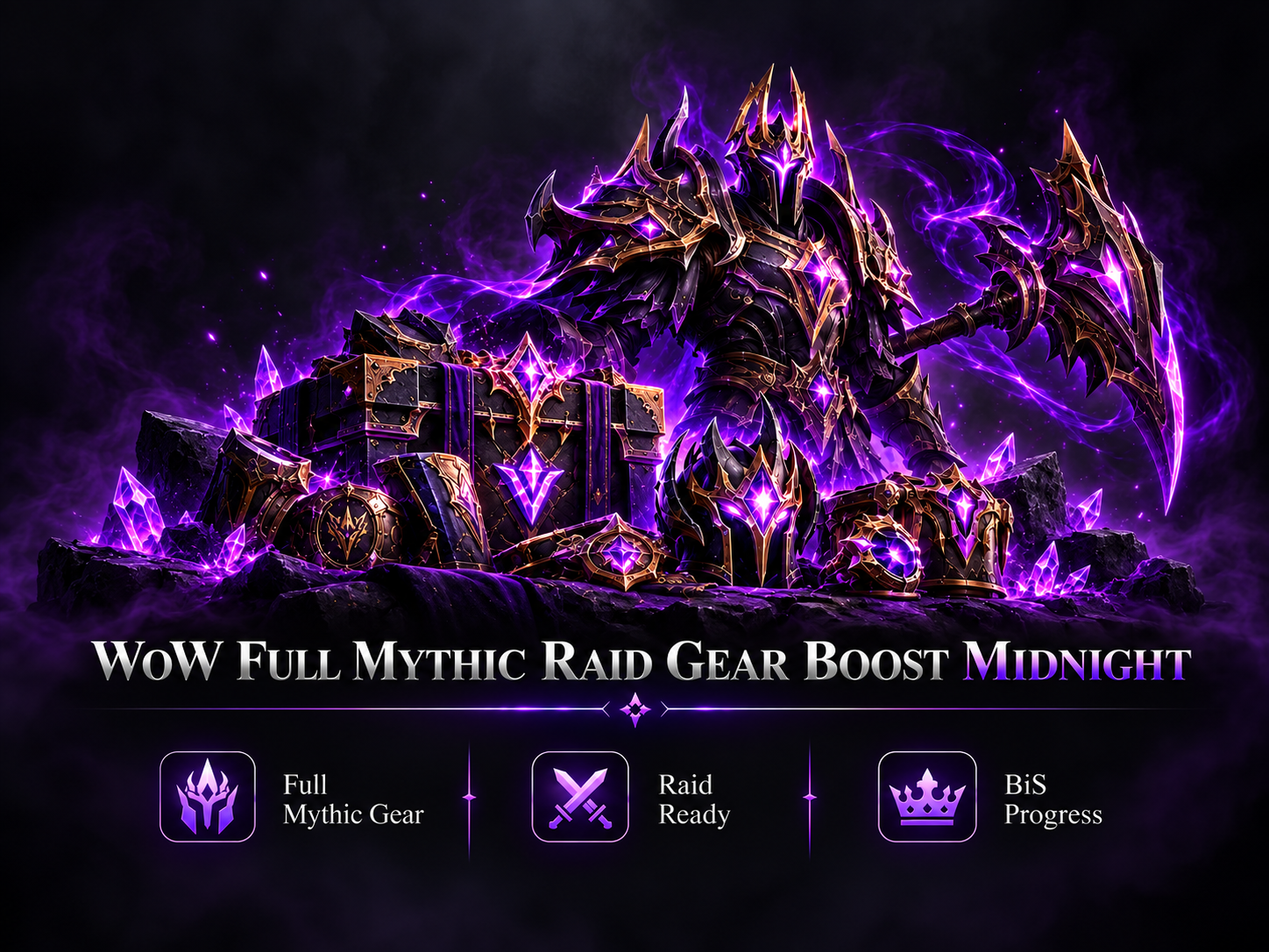 WOW FULL MYTHIC RAID GEAR BOOST MIDNIGHT
