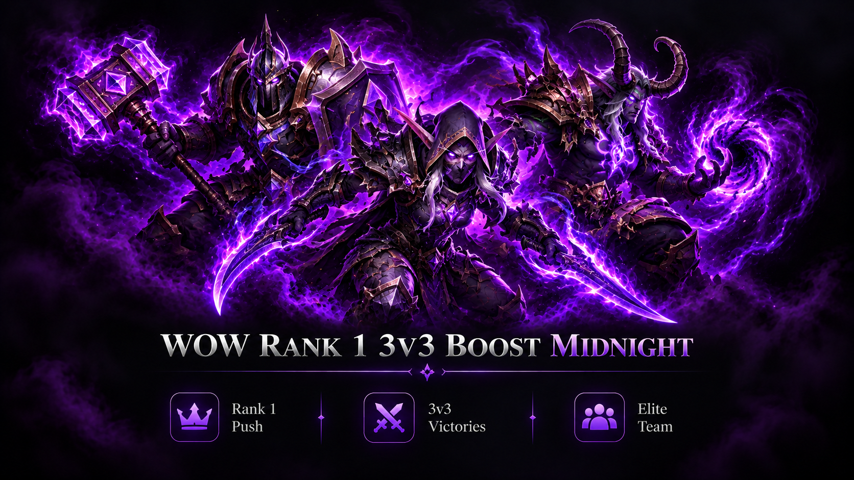 WOW RANK 1 3V3 BOOST MIDNIGHT
