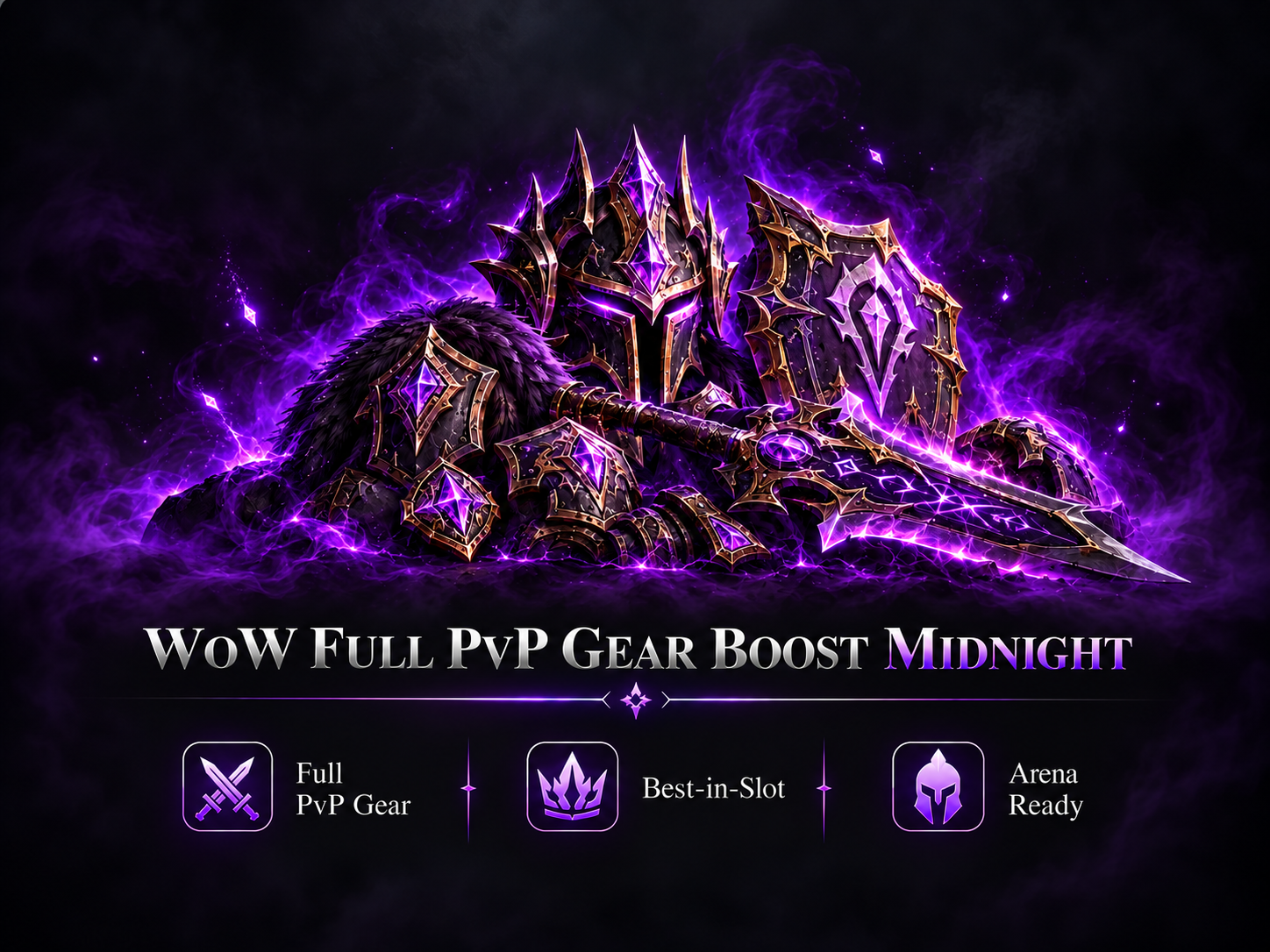 WOW FULL PVP GEAR BOOST (BIS GEAR) MIDNIGHT