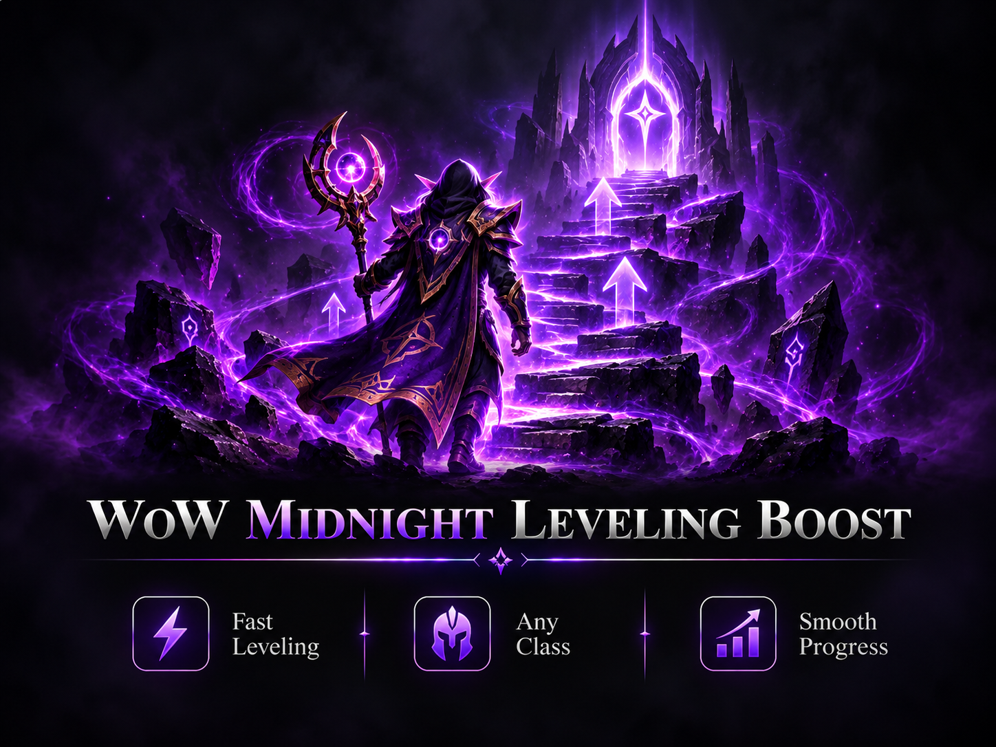 WOW MIDNIGHT LEVELING BOOST